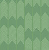 A-Street Prints Nyle Green Chevron Stripes Wallpaper