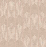 A-Street Prints Nyle Chevron Stripes Blush Wallpaper