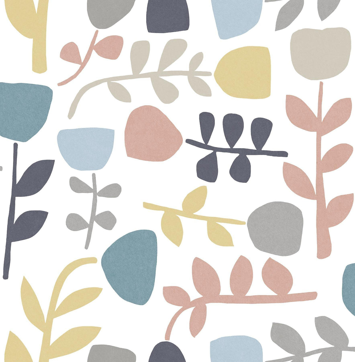 A-Street Prints Juni Pastel Abstract Tulips Wallpaper