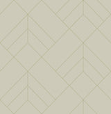A-Street Prints Sander Light Grey Geometric Wallpaper