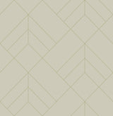 A-Street Prints Sander Geometric Light Grey Wallpaper
