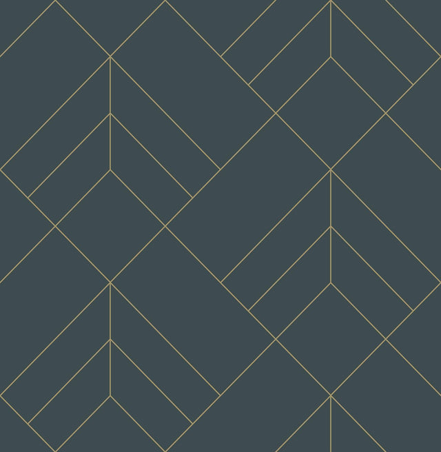 A-Street Prints Sander Slate Geometric Wallpaper