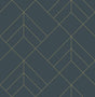 A-Street Prints Sander Slate Geometric Wallpaper