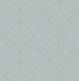 A-Street Prints Sander Geometric Light Blue Wallpaper