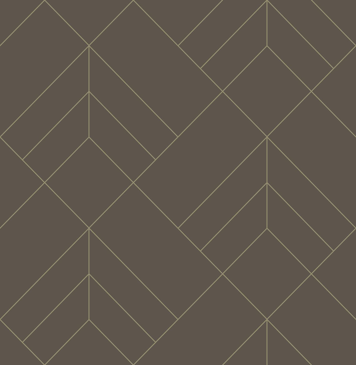 A-Street Prints Sander Chocolate Geometric Wallpaper