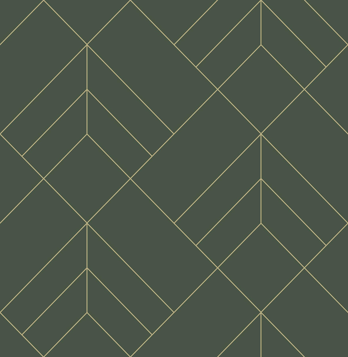 A-Street Prints Sander Geometric Evergreen Wallpaper