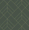 A-Street Prints Sander Evergreen Geometric Wallpaper