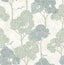 A-Street Prints Lykke Green Textured Tree Wallpaper