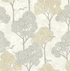 A-Street Prints Lykke Neutral Textured Tree Wallpaper