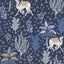 Brewster Home Fashions Navy Camel's Courtyard Peel & Stick Wallpaper