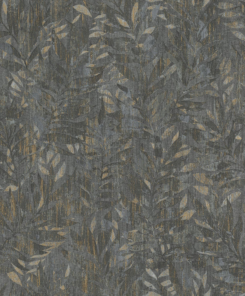 Brewster Home Fashions Beck Charcoal Leak Wallpaper
