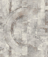 Brewster Home Fashions Abe Light Grey Geo Wallpaper