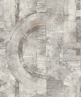 Brewster Home Fashions Abe Geo Light Grey Wallpaper