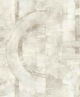 Brewster Home Fashions Abe Geo Bone Wallpaper