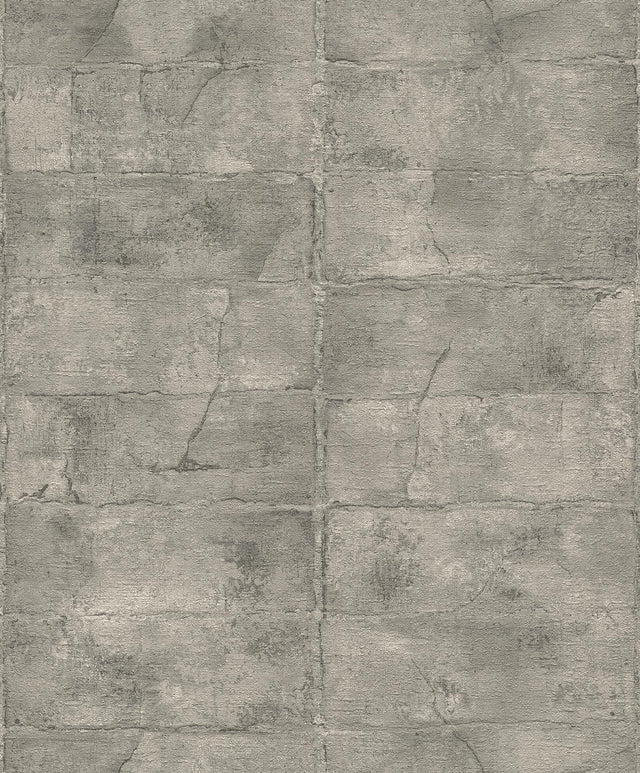 Brewster Home Fashions Clay Grey Stone Wallpaper