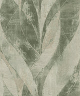 Brewster Home Fashions Blake Leaf Moss Wallpaper