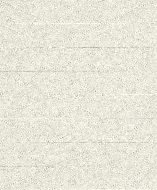 Brewster Home Fashions Seth White Triangle Wallpaper