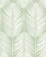 Seabrook Palm Silhouette Pastel Green Wallpaper