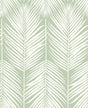 Seabrook Palm Silhouette Pastel Green Wallpaper