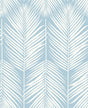 Seabrook Palm Silhouette Hampton Blue Wallpaper