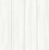 Seabrook Wood Panel Alabaster Wallpaper