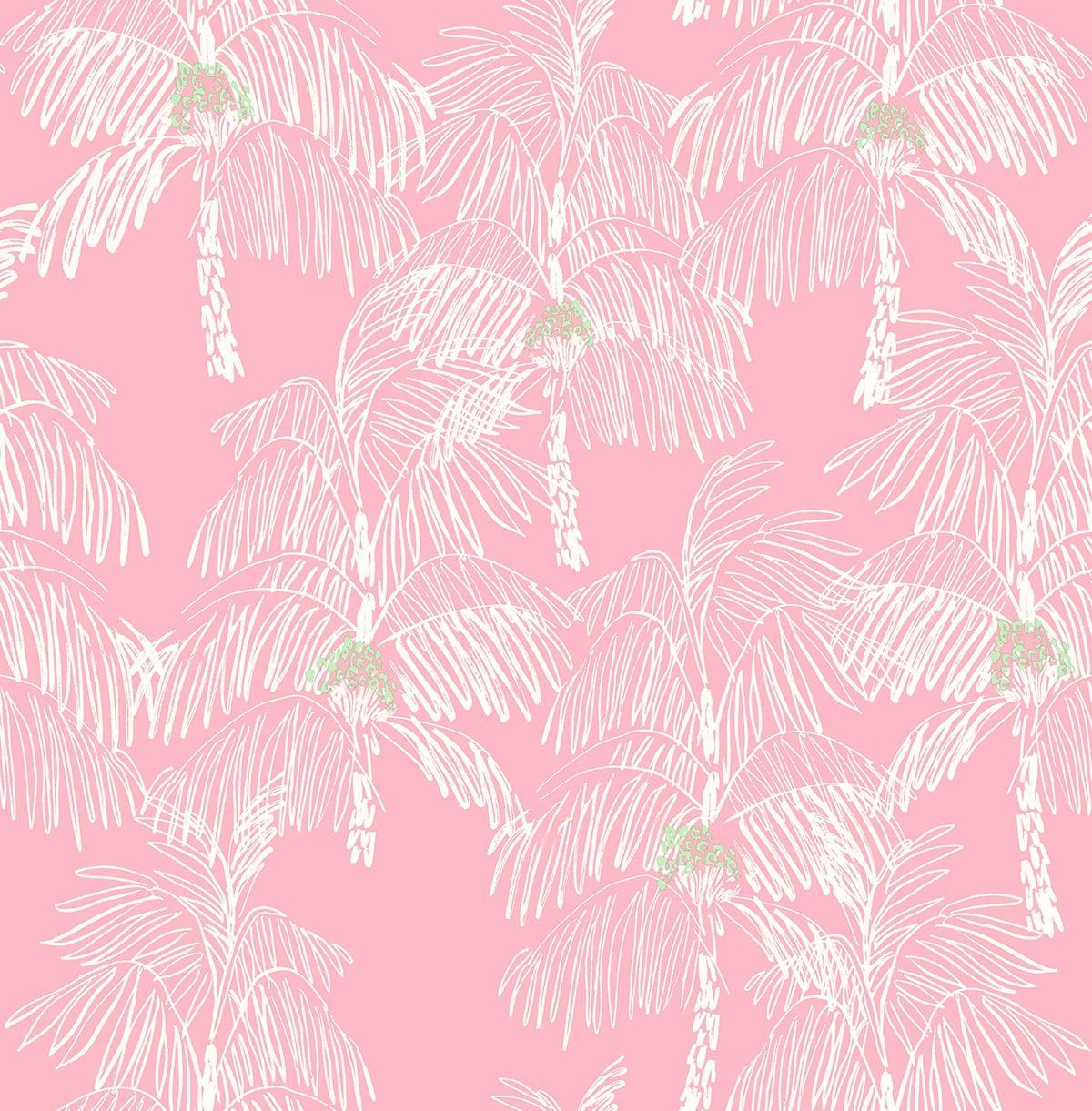 Seabrook Palm Beach Flamingo Wallpaper