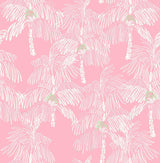 Seabrook Palm Beach Pink Wallpaper