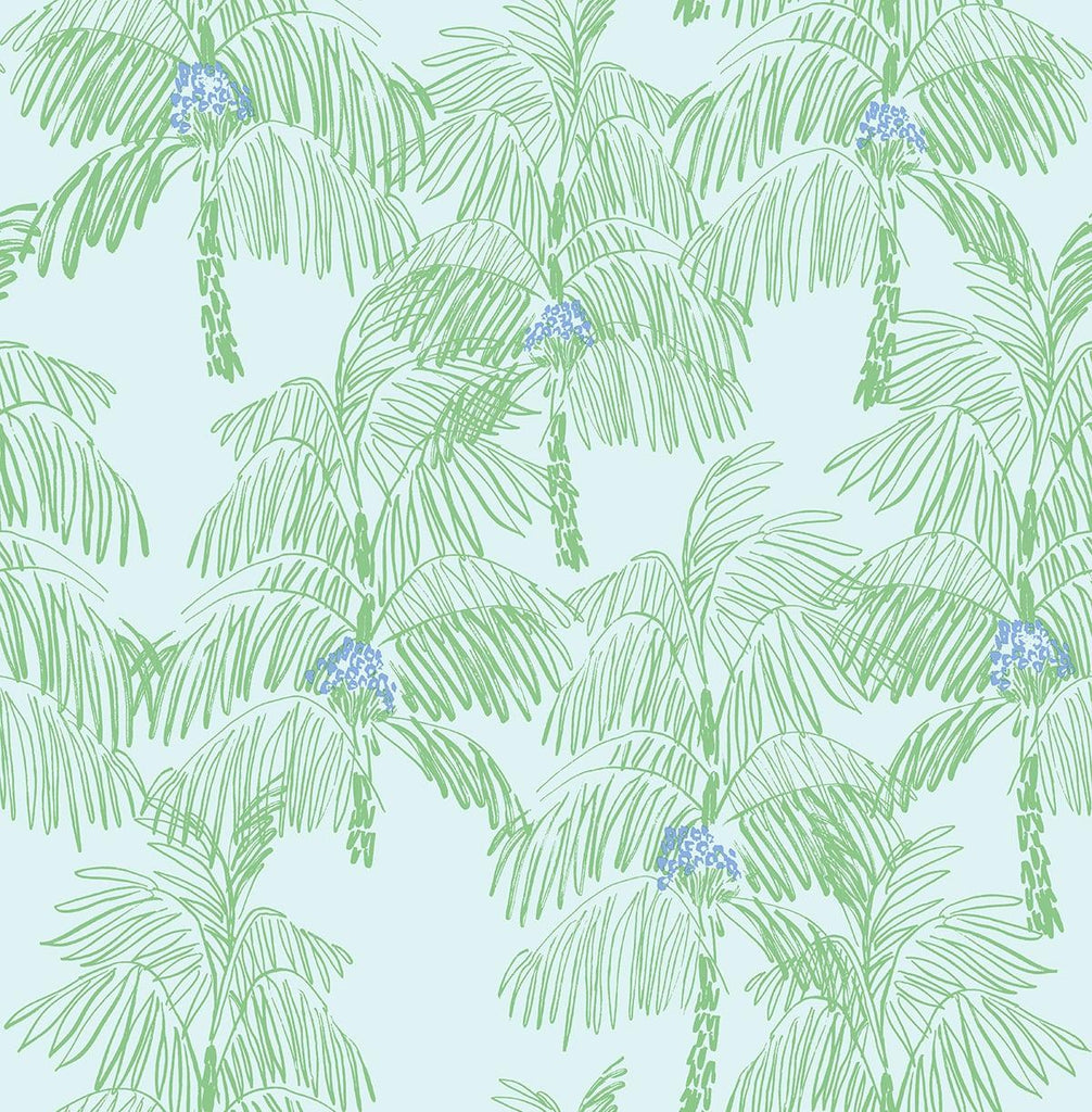 Seabrook Palm Beach Blue Wallpaper