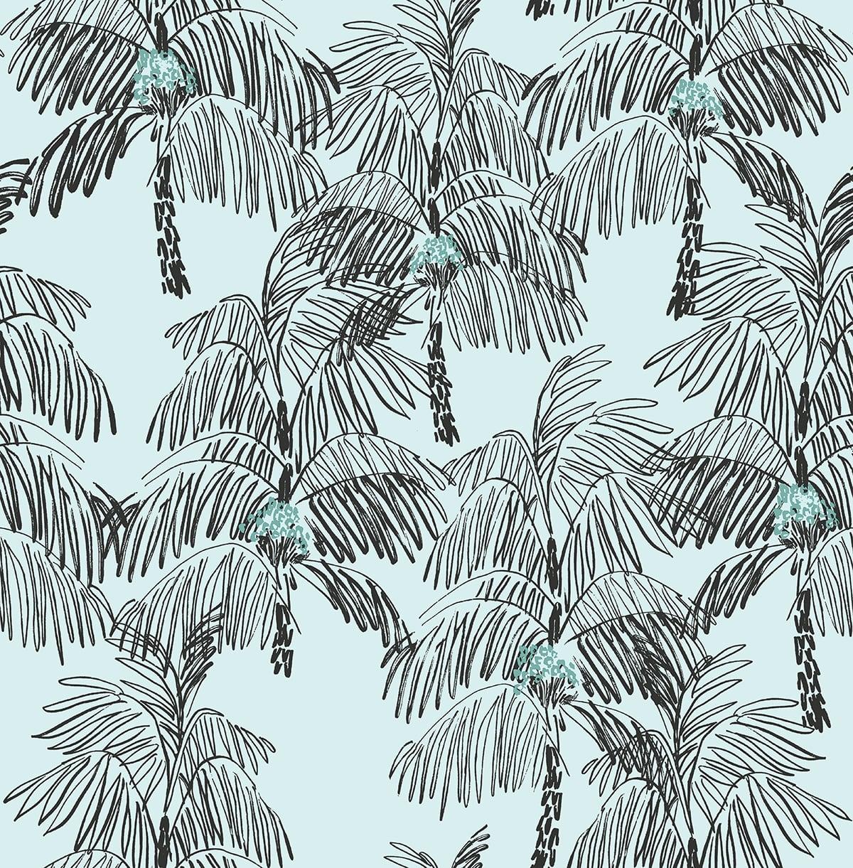 Seabrook Palm Beach Blue Wallpaper