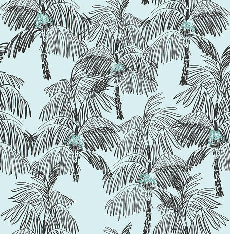 Seabrook Palm Beach Blue Wallpaper