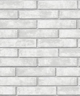 Seabrook Monarch Brick Gray Wallpaper