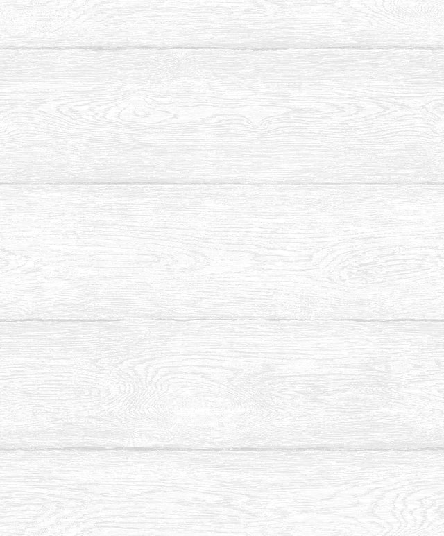 Seabrook Woodgrain Pearl Grey Wallpaper