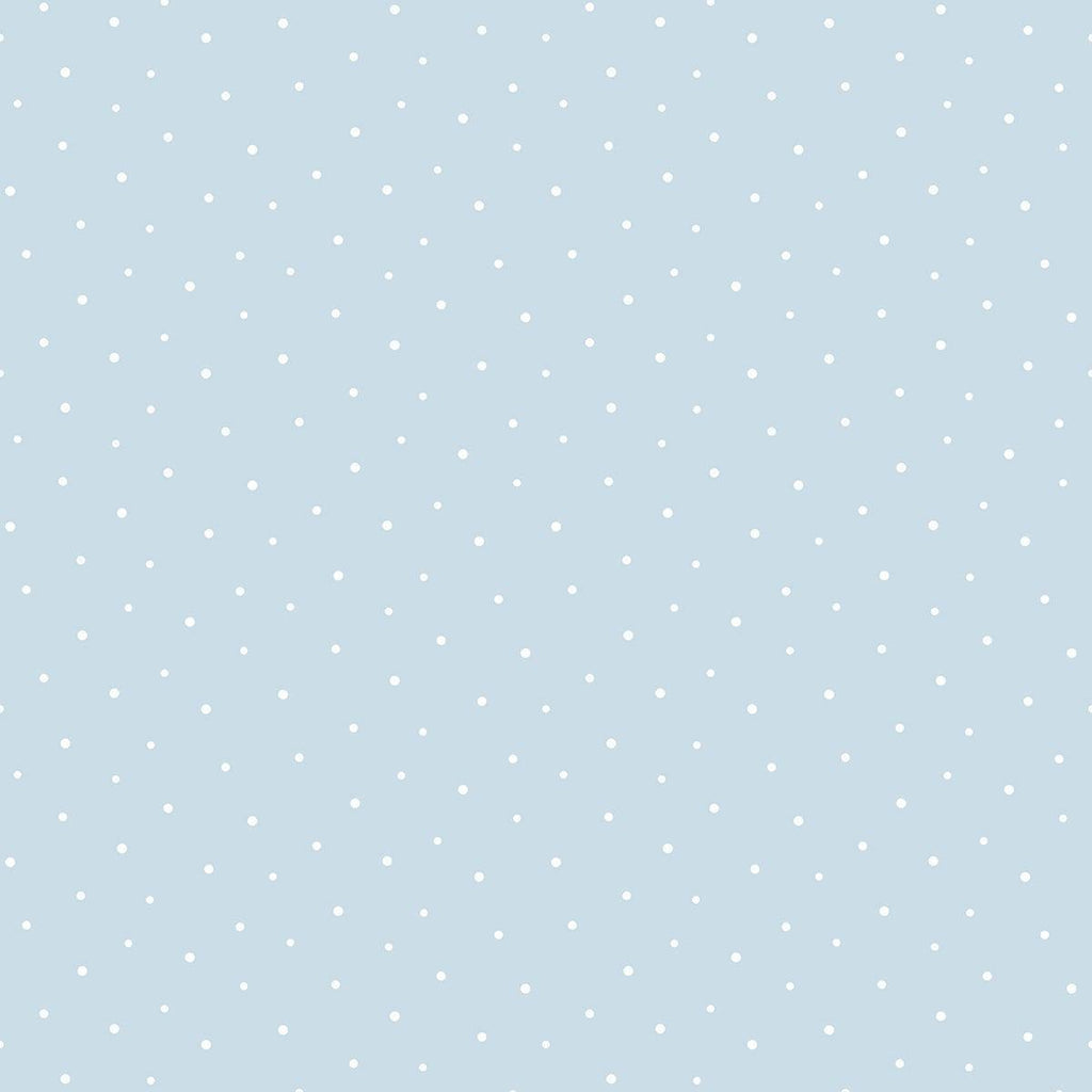 Seabrook Polka Dots Baby Blue Wallpaper