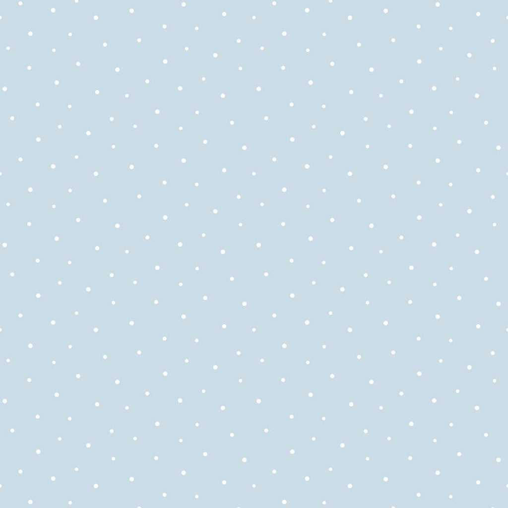 Seabrook Polka Dots Blue Wallpaper