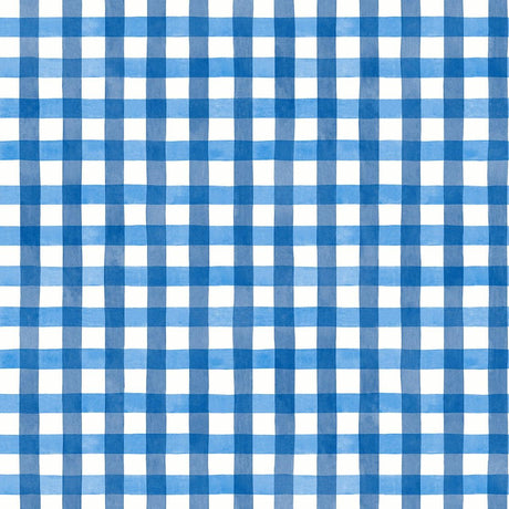 Seabrook Spring Plaid Blue Wallpaper