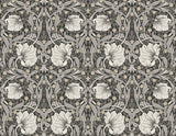 Seabrook Primrose Floral Black Wallpaper