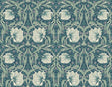 Seabrook Pimpernel Floral Teal & Sandstone Wallpaper