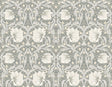 Seabrook Pimpernel Floral Alloy Grey & Alabaster Wallpaper