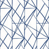 Seabrook Quartz Geo Navy Blue Wallpaper