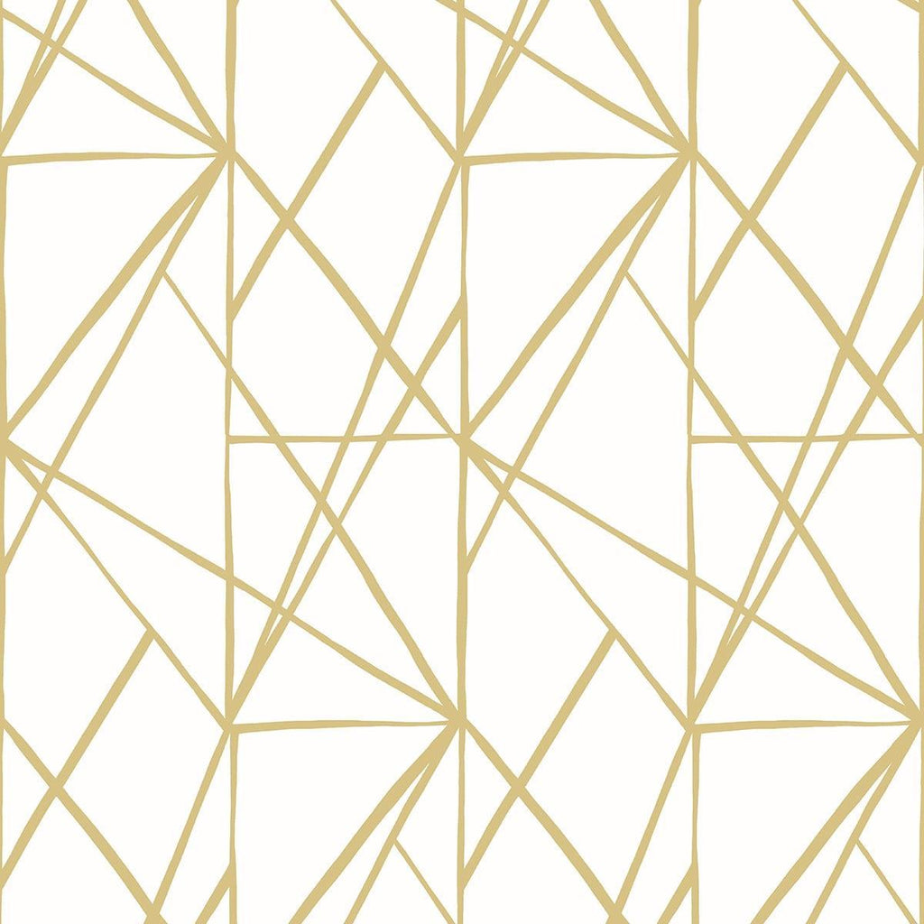 Seabrook Quartz Geo Metallic Gold Wallpaper