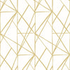 Seabrook Quartz Geo Metallic Gold Wallpaper