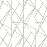 Seabrook Quartz Geo Harbor Grey Wallpaper