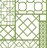 Seabrook Garden Trellis Green Wallpaper