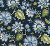 Seabrook Jacobean Blossom Floral Midnight Blue Wallpaper