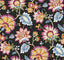 Seabrook Jacobean Blossom Floral Cosmic Black Wallpaper
