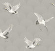 Seabrook Cranes Argos Grey Wallpaper