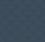 Seabrook Arches Denim Blue Wallpaper