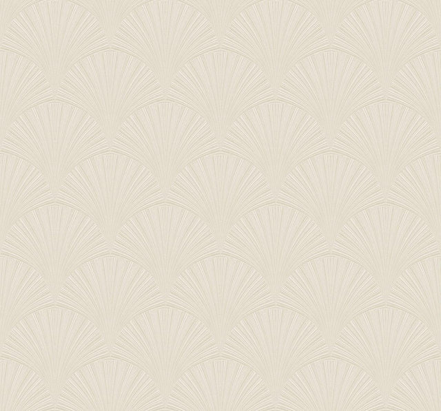 Seabrook Arches Alba Beige Wallpaper