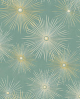Seabrook Starburst Geo Teal Wallpaper