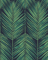 Seabrook Tropic Palm Blue Wallpaper